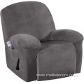 Velvet Plush 1-Piece Recliner Chair Cover